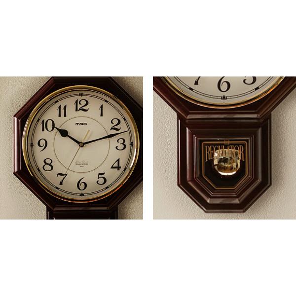 掛け時計 振り子時計 西洋館 メロディ機能付き （ 壁掛け時計 アナログ