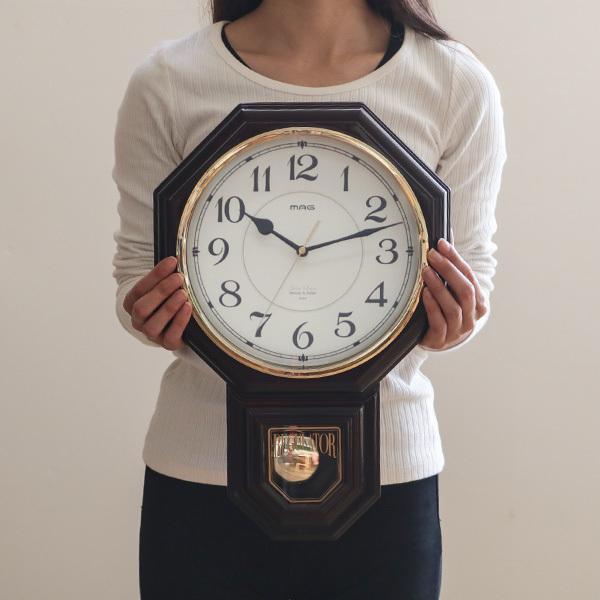 掛け時計 振り子時計 西洋館 メロディ機能付き （ 壁掛け時計 アナログ