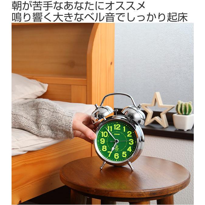 目覚まし時計 ベル音目覚まし時計 ベルズDX （ 目覚まし アナログ 時計