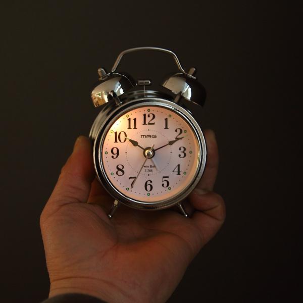 目覚まし時計 ベル音目覚まし時計 ベルズミニDX （ 目覚まし アナログ