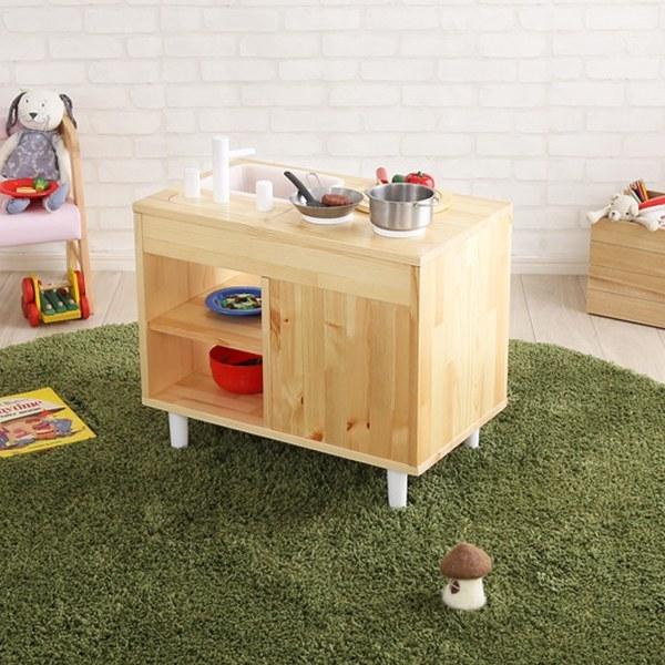 ままごとキッチン 木製 天然木 子供用 キッチン 知育玩具 ミニキッチン