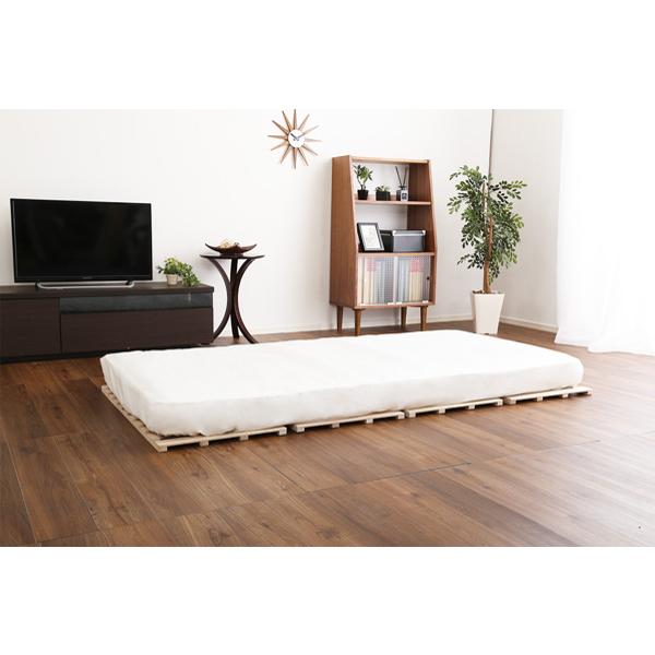 ホームテイスト（HOME taste） すのこベッド セミダブル 4つ折り式 桐