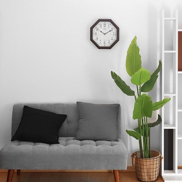 掛け時計 八角形 オクターゴ アナログ 時計 掛時計 八角 （ おしゃれ