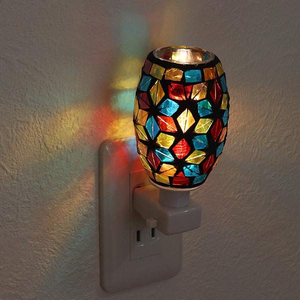 アロマライト コンセント型 LED あさのは モザイク アロマ ランプ