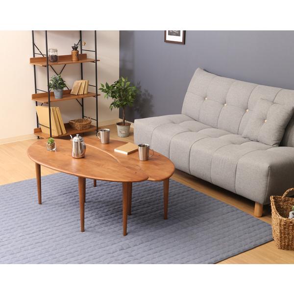 不二貿易（Fuji Boeki） センターテーブル 幅114cm 木製 天然木 サブ