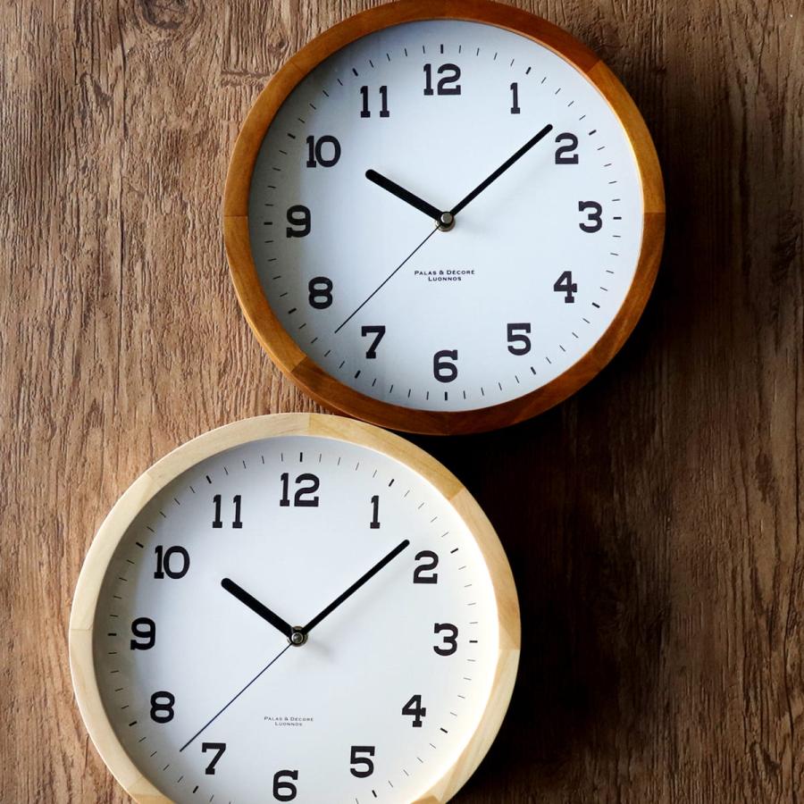 掛け時計 ウォールクロックl 無垢材 木製 時計 おしゃれ Eina 壁掛け時計 掛時計 壁掛け かけ時計 とけい クロック 天然木 アナログ インテリアパレットヤフー店 通販 Yahoo ショッピング