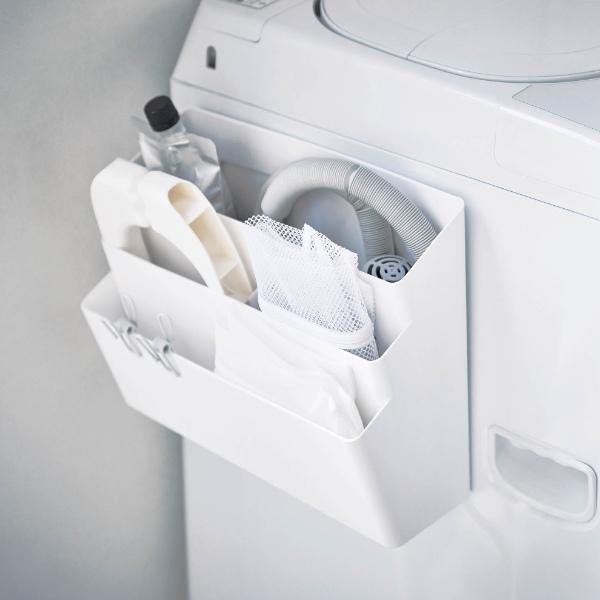 洗濯機横マグネット収納ポケット ３段 プレート 山崎実業 隙間 収納 洗濯機横 マグネット 隙間収納 洗面所収納 インテリアパレットヤフー店 通販 Yahoo ショッピング