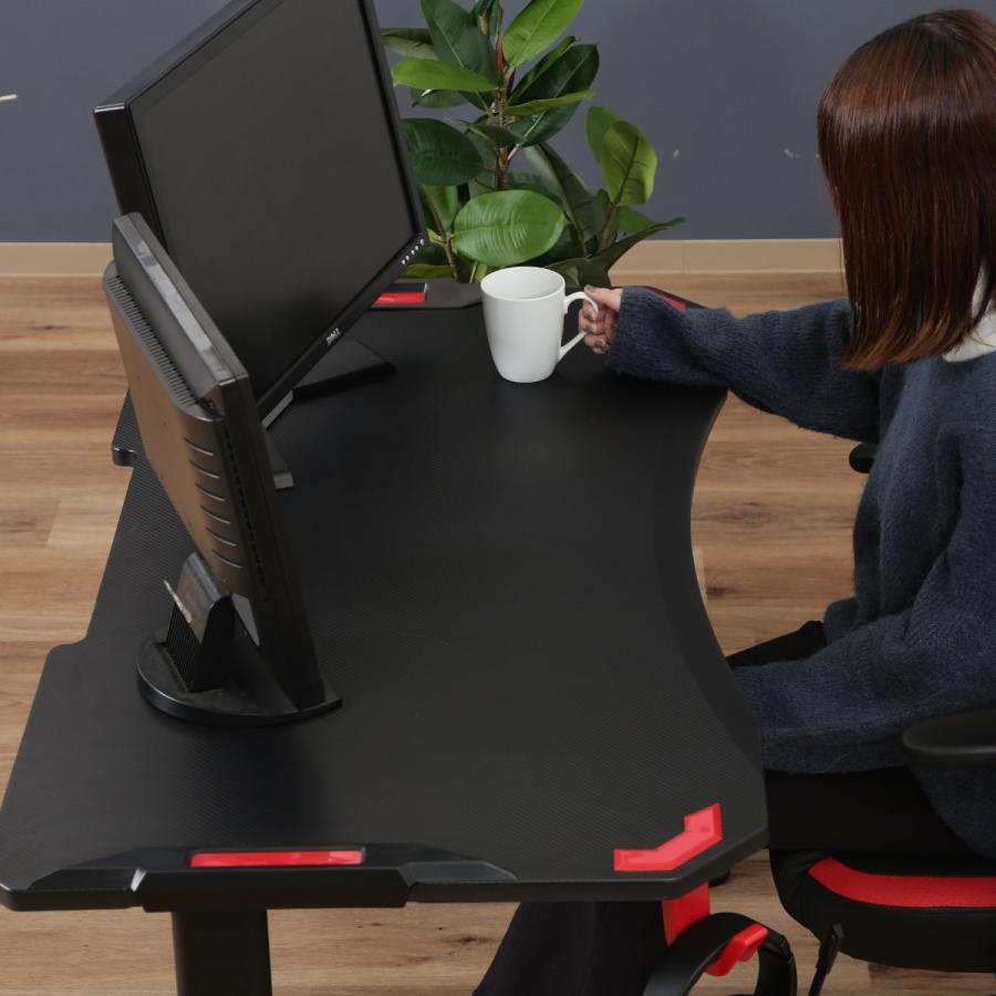 パソコンデスク シンプルワークデスク ゲーミングテーブル 幅120cm ゲーミングデスク パソコンデスク 幅120cm PCデスク 平机 ワーク