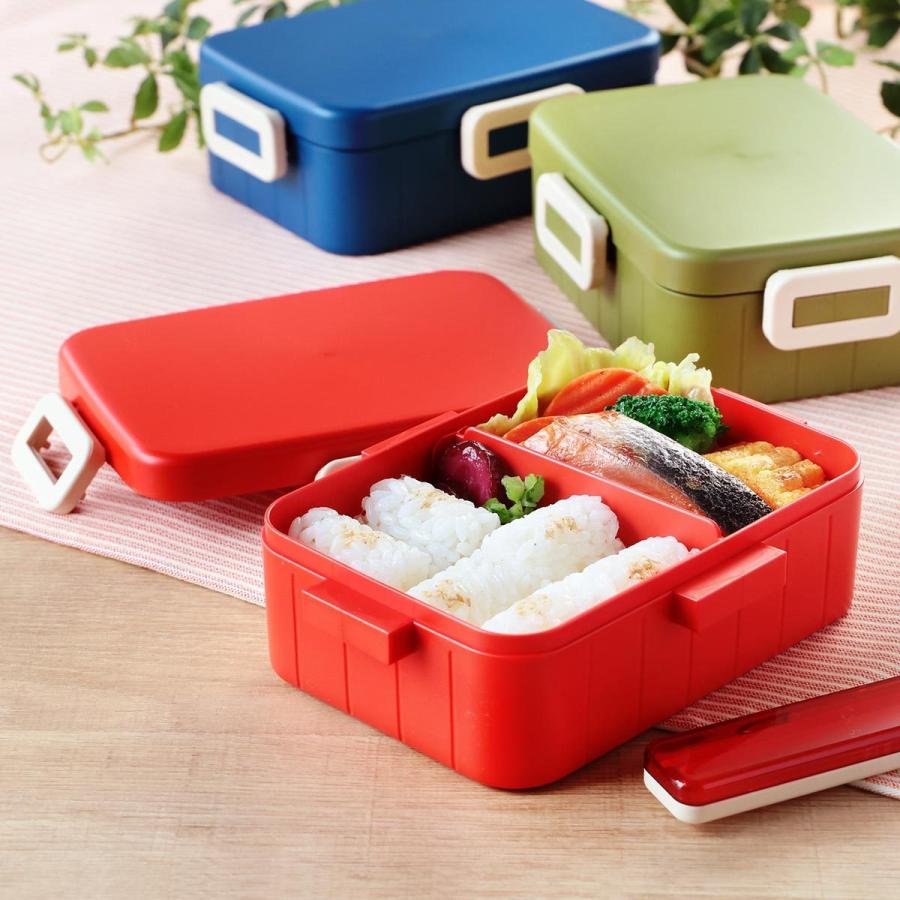 スケーター お弁当箱 1段 抗菌 4点ロック 650ml レトロフレンチ