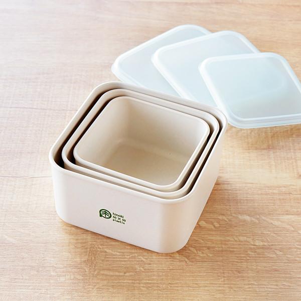 HAKOYA 弁当箱 保存容器 550ml L ひのきのぷら スクエアランチプラス