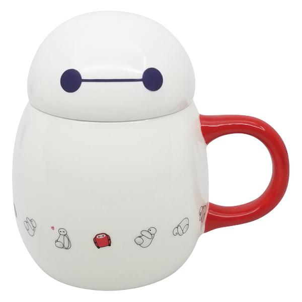 マグカップ 350ml ふた付き ベイマックス コップ 磁器 キャラクター カップ マグ フタ付き ディズニー 蓋 白 インテリアパレットヤフー店 通販 Yahoo ショッピング