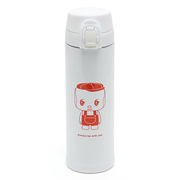 三好製作所 水筒 マグ 300ml レトロ文具 ワンプッシュボトル （ 保温