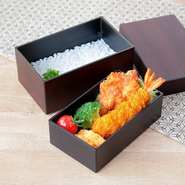 お弁当箱 2段 650ml 680ml 980ml 3way はこべん 木目塗 ランチボックス