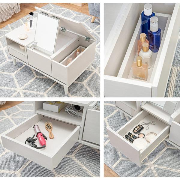 HAGiHARA（萩原） ドレッサー テーブル 幅75cm コスメテーブル