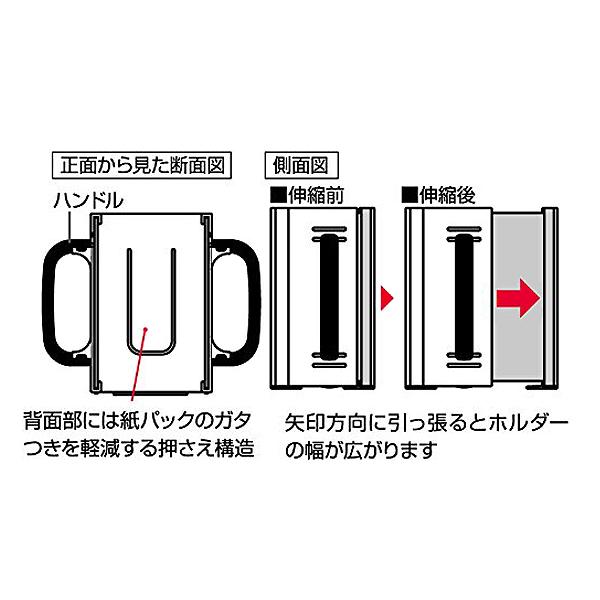 紙パックホルダー ドラえもん 折りたたみ 持ち手つき 日本製 （ 両手ハンドル付き ジュースホルダ ジュースホルダー I’m Doraemon ）｜interior-palette｜04