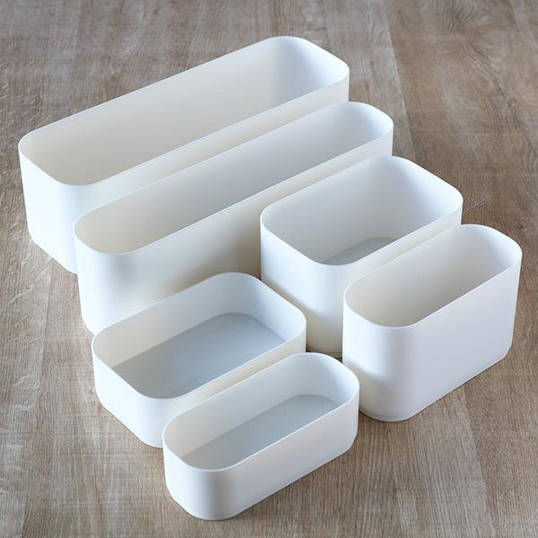 収納ケース SL 幅7.5×奥行34×高さ10cm 仕切り 小物ケース （ ナチュラ