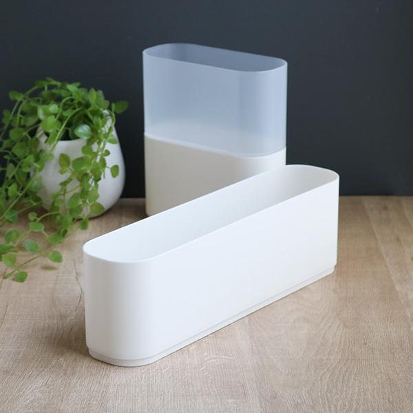 収納ケース SL 幅7.5×奥行34×高さ10cm 仕切り 小物ケース （ ナチュラ