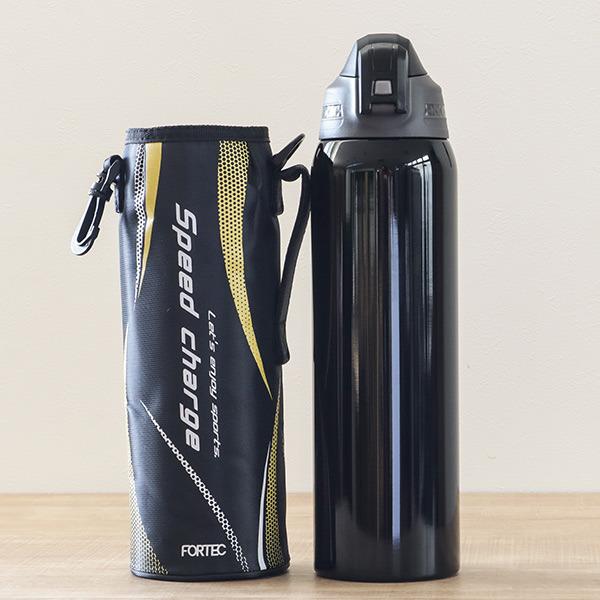 水筒 1.5L ステンレス 直飲み ワンタッチ フォルテック カバー付き スポーツ （ 保冷専用 1.5リットル 大容量 ダイレクトボトル ステンレスボトル ）｜interior-palette｜04