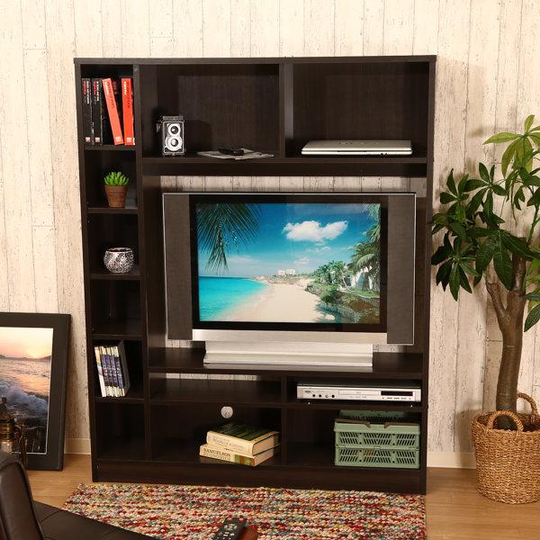テレビ台 ラック付 壁面収納 シンプルデザイン 幅120cm （ テレビ 