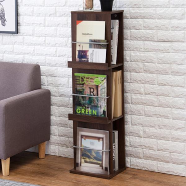 本棚　ブックシェルフ　マガジンラック　インテリア　棚　状態綺麗！ 東谷 マガジンラック 4段 棚板角度調整 シェルフ スチール製 約幅