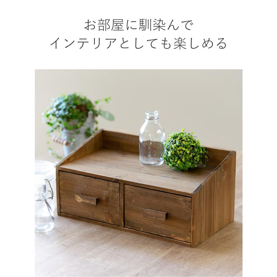 木製 チェスト 収納棚 整理箱 小引き出し 小物入れ 古家具 古道具 チェスト 幅33×奥行18×高さ15cm M 小物収納 ドゥー 木製 収納ボックス