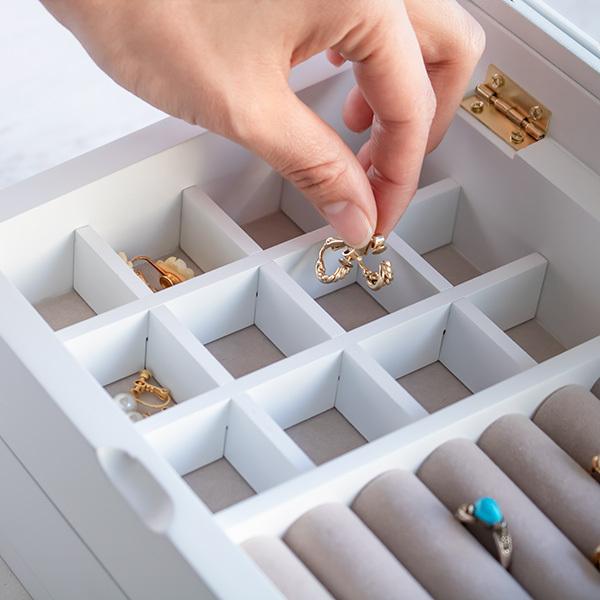 ジュエリーボックス 2段 ノーム S アンティーク 木製 アクセサリー