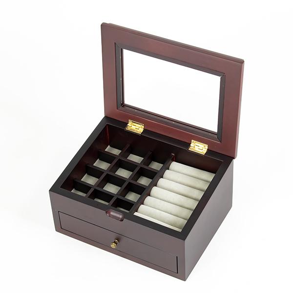 ジュエリーボックス 2段 ノーム S アンティーク 木製 アクセサリー