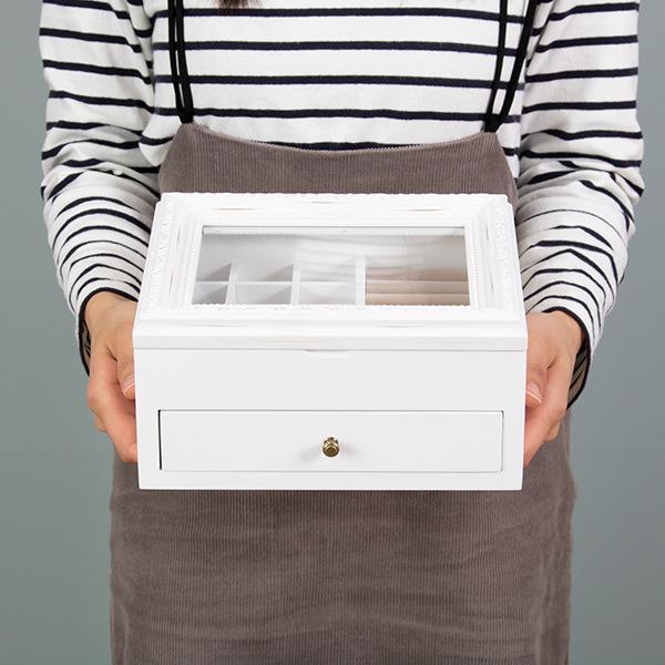 ジュエリーボックス 2段 ノーム S アンティーク 木製 アクセサリー