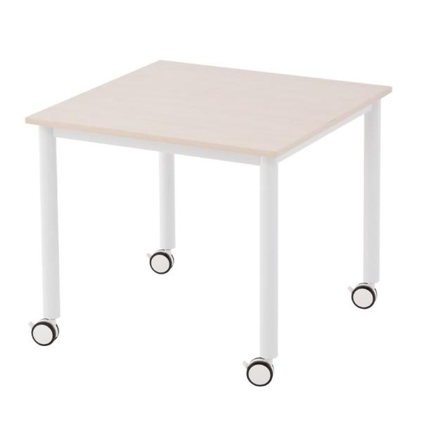 （法人限定） キャスターテーブル 幅80cm 正方形 角型 ミーティング 会議 塾 テーブル キャスター デスク （ キャスター付き 会議テーブル オフィステーブル ）｜interior-palette｜16