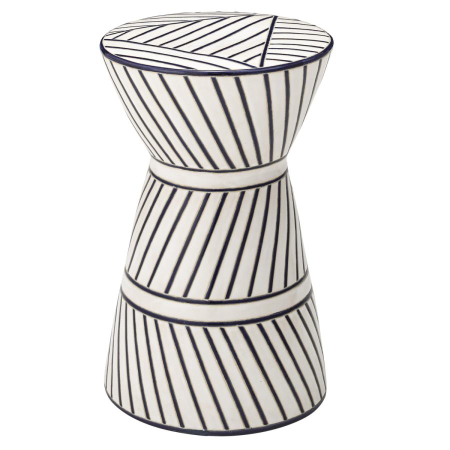 東谷 スツール 陶器 高さ45cm 丸形 円型 モロッカン 陶器スツール 腰掛