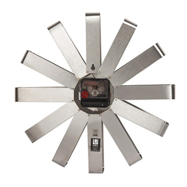 Umbra（アンブラ） 掛け時計 リボン 北欧 壁掛け （ 時計 壁掛け時計