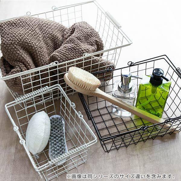 ワイヤーバスケット M 幅32×奥行24×高さ13cm （ 収納バスケット