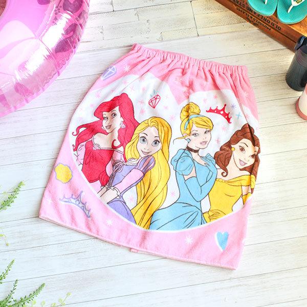 ディズニープリンセス 巻きタオル 着丈60cm フェスタ バスタオル