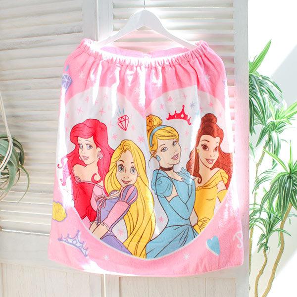 ディズニープリンセス 巻きタオル 着丈60cm フェスタ バスタオル