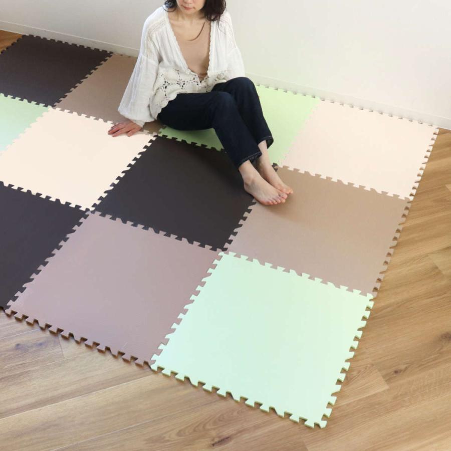 新品！！ジョイントマット60×60４枚入り各色4セット ジョイントマット 60×60cm 防音タイプ 4枚組 （ フロアマット プレイ