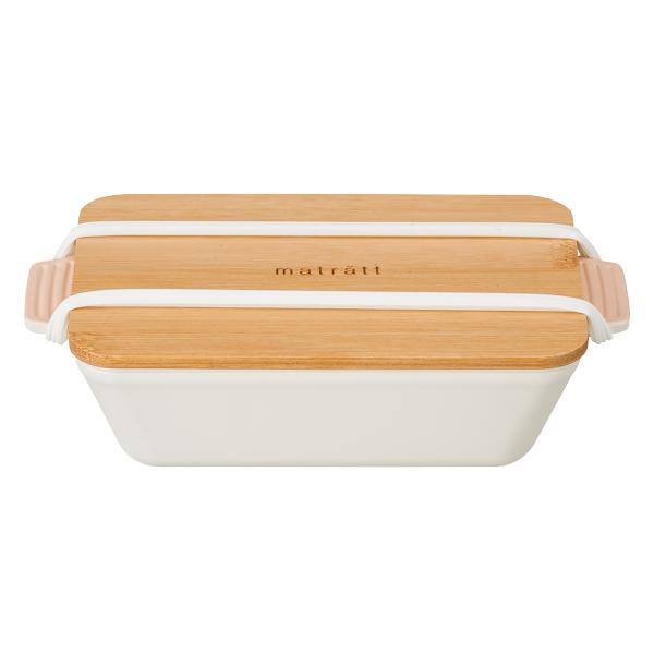 正和 弁当箱 1段 550ml 抗菌 竹蓋 長角 ディッシュランチ モースレ