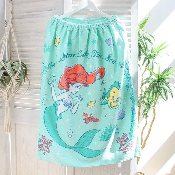 Disney（ディズニー） 巻きタオル 着丈80cm パラダイス アリエル バス
