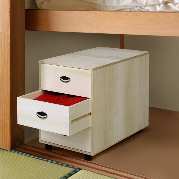 総桐 押入れタンス 3段 深型 キャスター付 日本製 約幅45cm （ 桐タンス