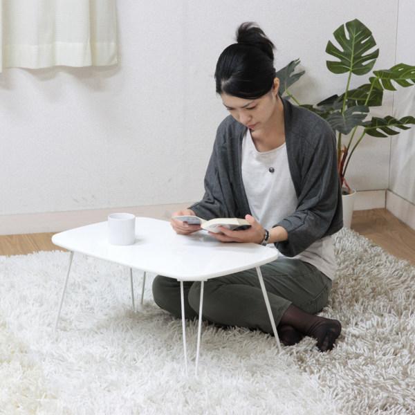 不二貿易　折りたたみ式センターテーブル 不二貿易（Fuji Boeki） センターテーブル 幅60cm 折りたたみ テーブル