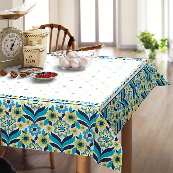 テーブルクロス 120×150cm スカンジナビア サーラ 撥水 樹脂 日本製