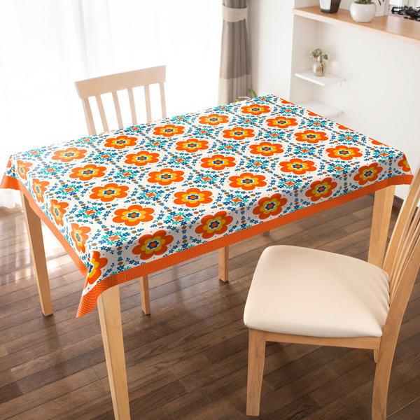 テーブルクロス 120×150cm スカンジナビア レーヌ 撥水 樹脂 日本製