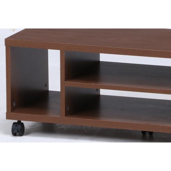 不二貿易（Fuji Boeki） テレビ台 幅89cm キャスター付 木製 オープン