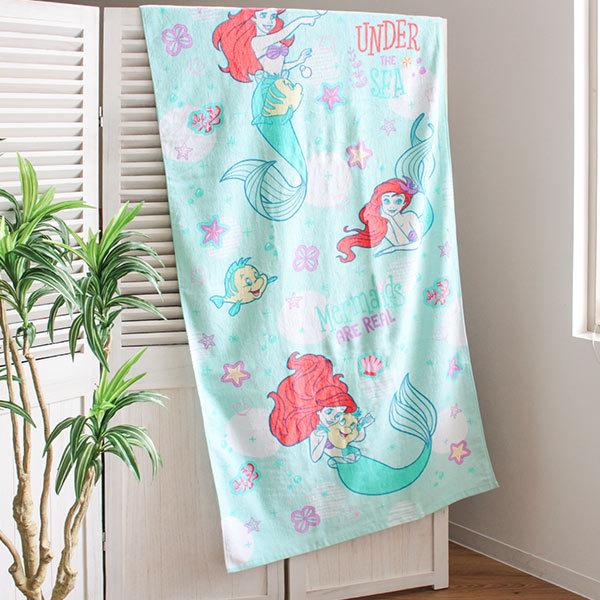 Disney（ディズニー） ビーチタオル 70×140cm レッツプレイ アリエル