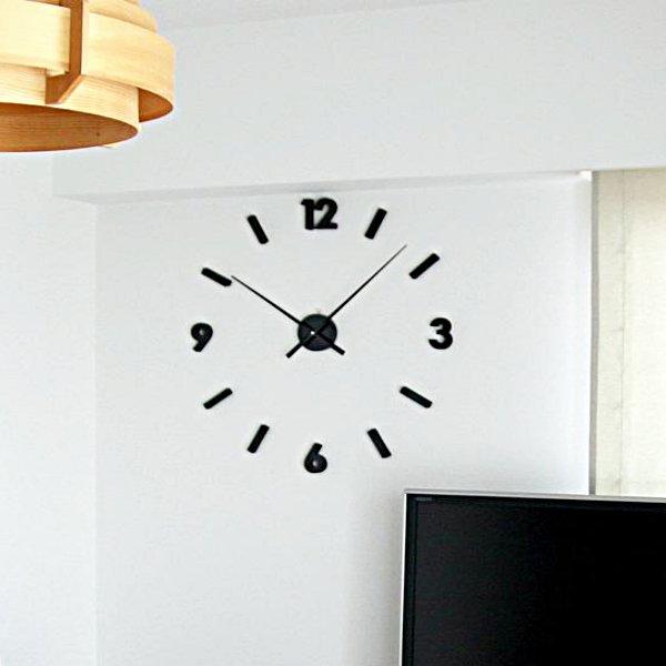 掛け時計 SEPARATE CLOCK 壁掛け 時計 レイアウト ステッカー （ 壁掛け時計 ウォールクロック 壁 ウォールステッカー ） 367194 インテリアパレットヤフー店
