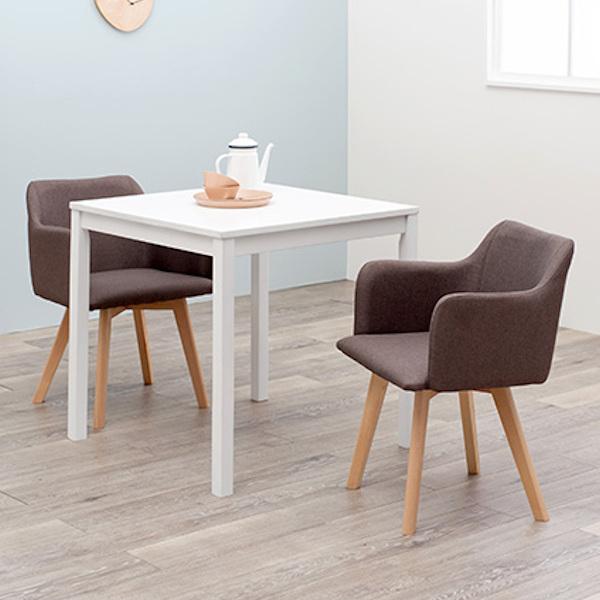 今週中に購入したらセール☆ホワイトダイニングテーブルとベージュアームチェアセット 今週中に購入したらセール☆ホワイトダイニングテーブルとベージュ