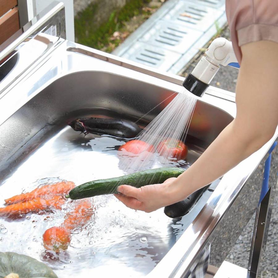 流し台 ステンレス 簡易流し台 幅85×奥行55×高さ78cm ガーデン