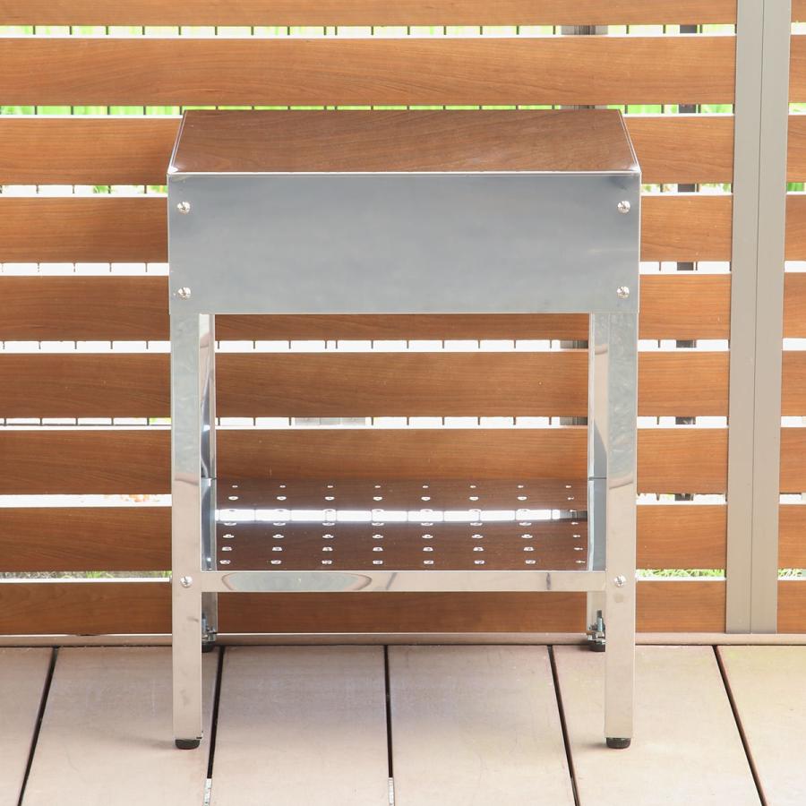 作業台 ステンレス 簡易作業台 幅45×奥行55×高さ68cm 屋外 