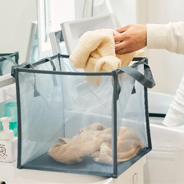 ランドリーバスケット Mサイズ KURUTON M 折りたたみ たためる 洗濯