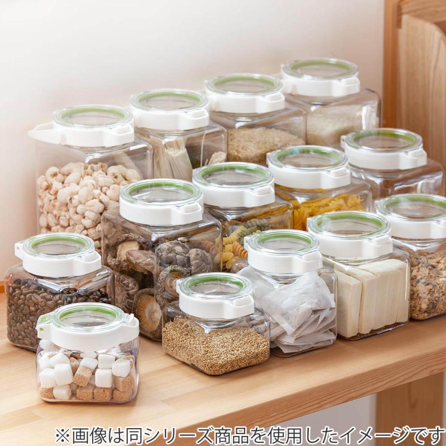 保存容器 密閉 550ml キーポット 角型 （ ワンプッシュ KEEPOT