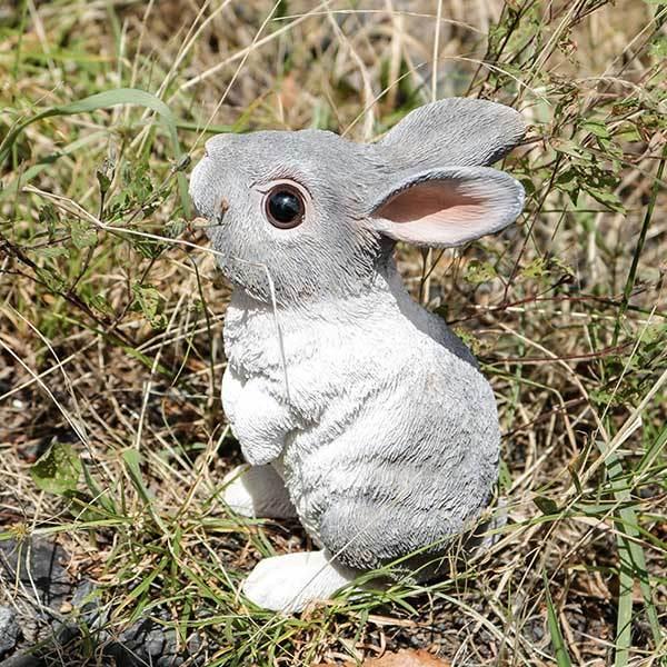 うさぎ ラビット rabbit 金属製 置物 リアル インテリア オブジェ 重い